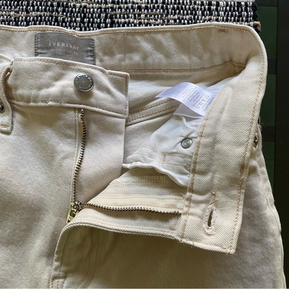 Everlane Cream White Ecru The Original Cheeky Jeans - Picture 15 of 16